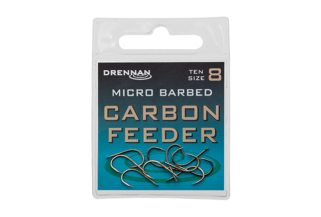 Drennan Carbon Feeder Spade Barbed Hooks