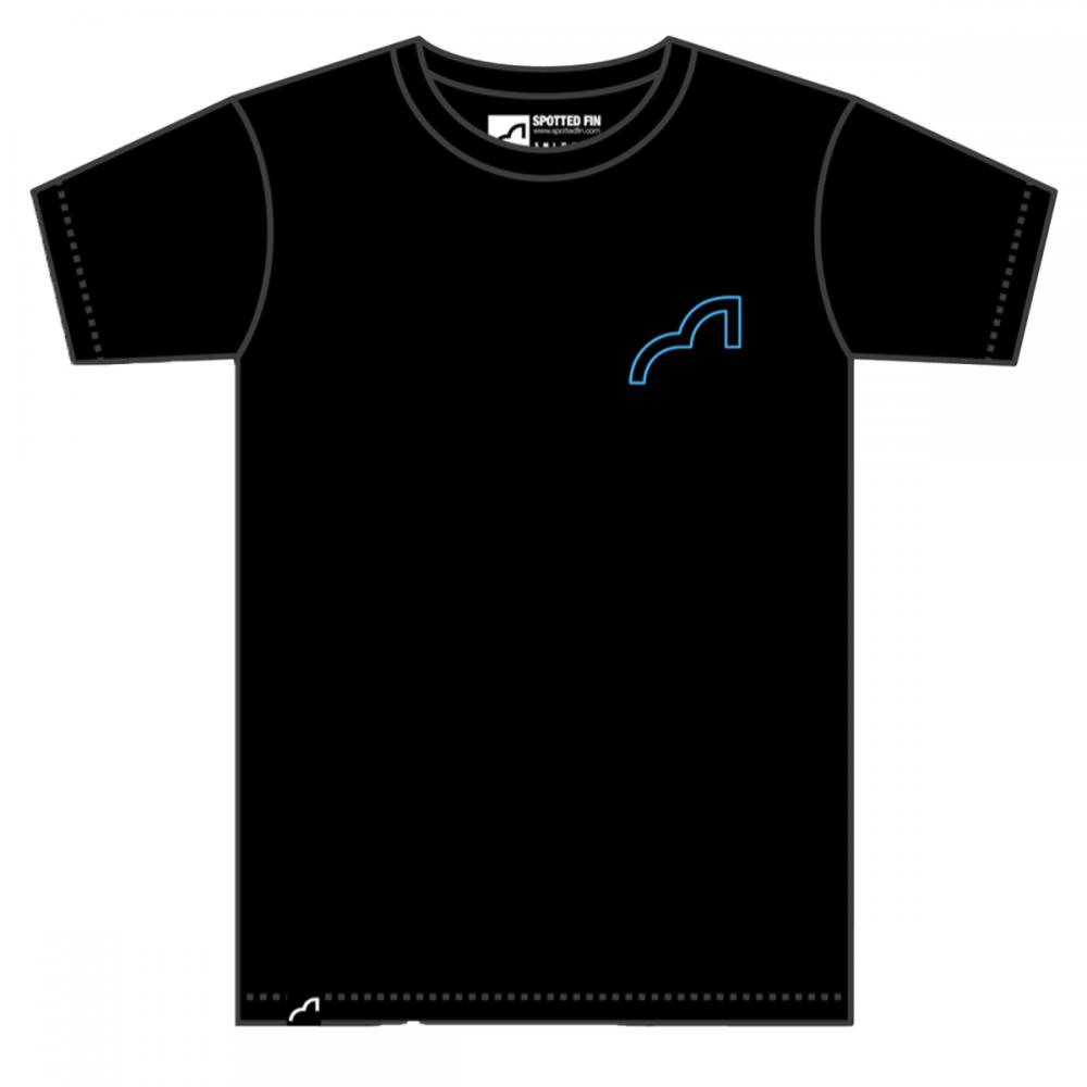 Spotted Fin Minimal Logo T-Shirt Black Clothing | BobCo Tackle