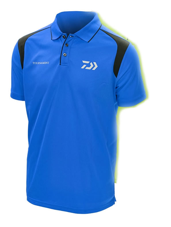Daiwa Tournament Blue & Black Polo Shirt Clothing | BobCo