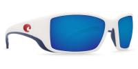 Costa Blackfin Sunglasses USA White Frame : Blue Mirror : Glass