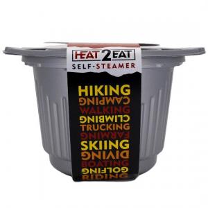 Heat 2 Eat Flameless Ration Self-Steamer Grey (Medium pot) with 2 HeatStones