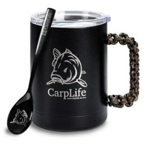 CarpLife Thermal Mug & Spoon Set - Camo Paracord Handle