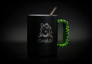 CarpLife Thermal Mug & Spoon Set - Neon & Black Paracord Handle