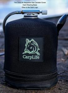 CarpLife Neoprene Gas Canister Cover & Black Etched Spoon-C500