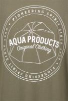 Aqua Big Logo Khaki T-Shirt