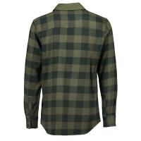 Aqua LS Green Check Flannel Shirt