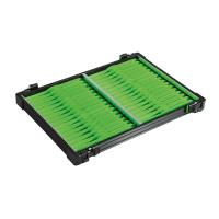 Rive Anodised Black Tray with Winders 32 x Green