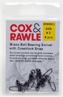 Cox and Rawle Brass Ball Bearing Swivels with Coastlocks