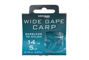 Drennan Wide Gape Carp Hook to Nylon
