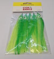 Cox and Rawle Squid Skirts - Muppets 120mm Green/Yellow