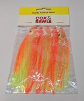 Cox and Rawle Squid Skirts - Muppets 120mm Orange/Yellow
