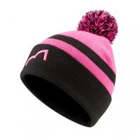 Spotted Fin Bobble Hat Pink