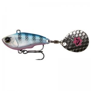 Savage Gear Fat Tail Spin 6.5cm Lure Blue Silver Pink