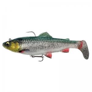 Savage Gear 4D Trout Rattle Shad 12.5cm Lure Green Silver