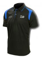 Daiwa Tournament Black & Blue Polo Shirt